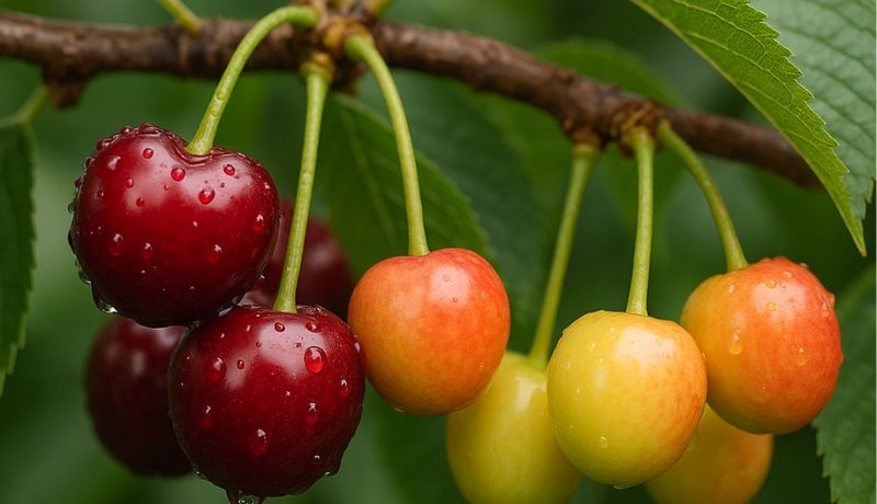 De eerste kersen kleuren rood!