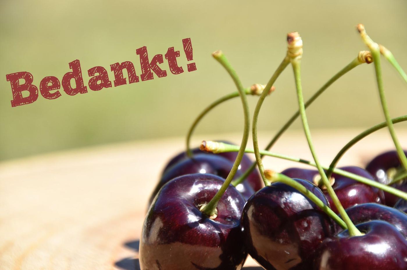 Einde kersentijd, bedankt!
