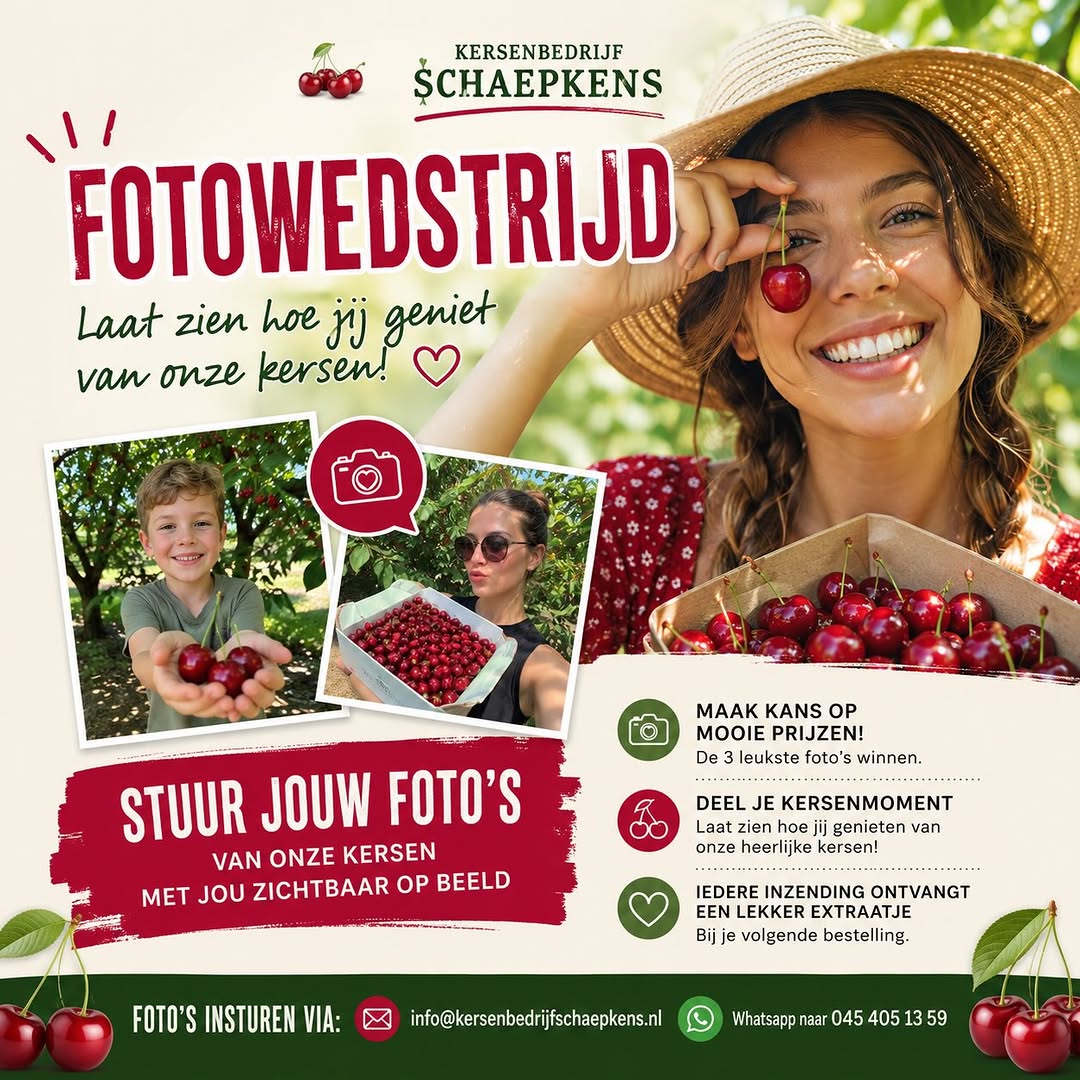 Fotowedstrijd: stuur ons jouw leukste kersenmoment
