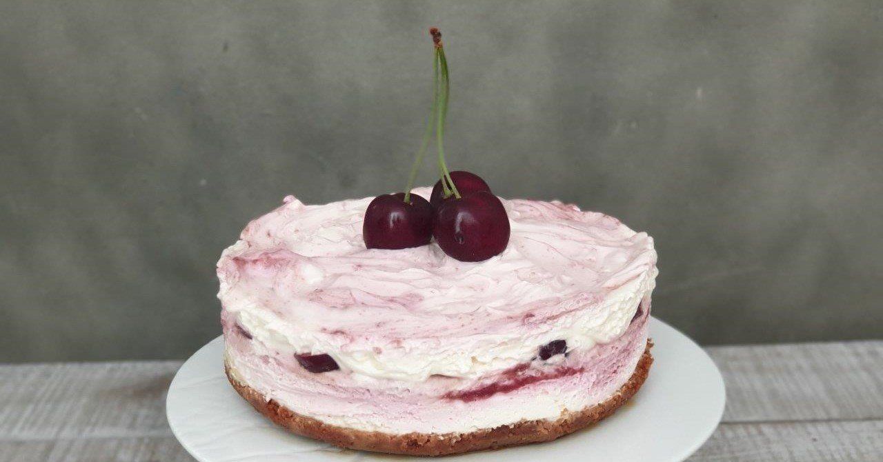 No bake kersencheesecake